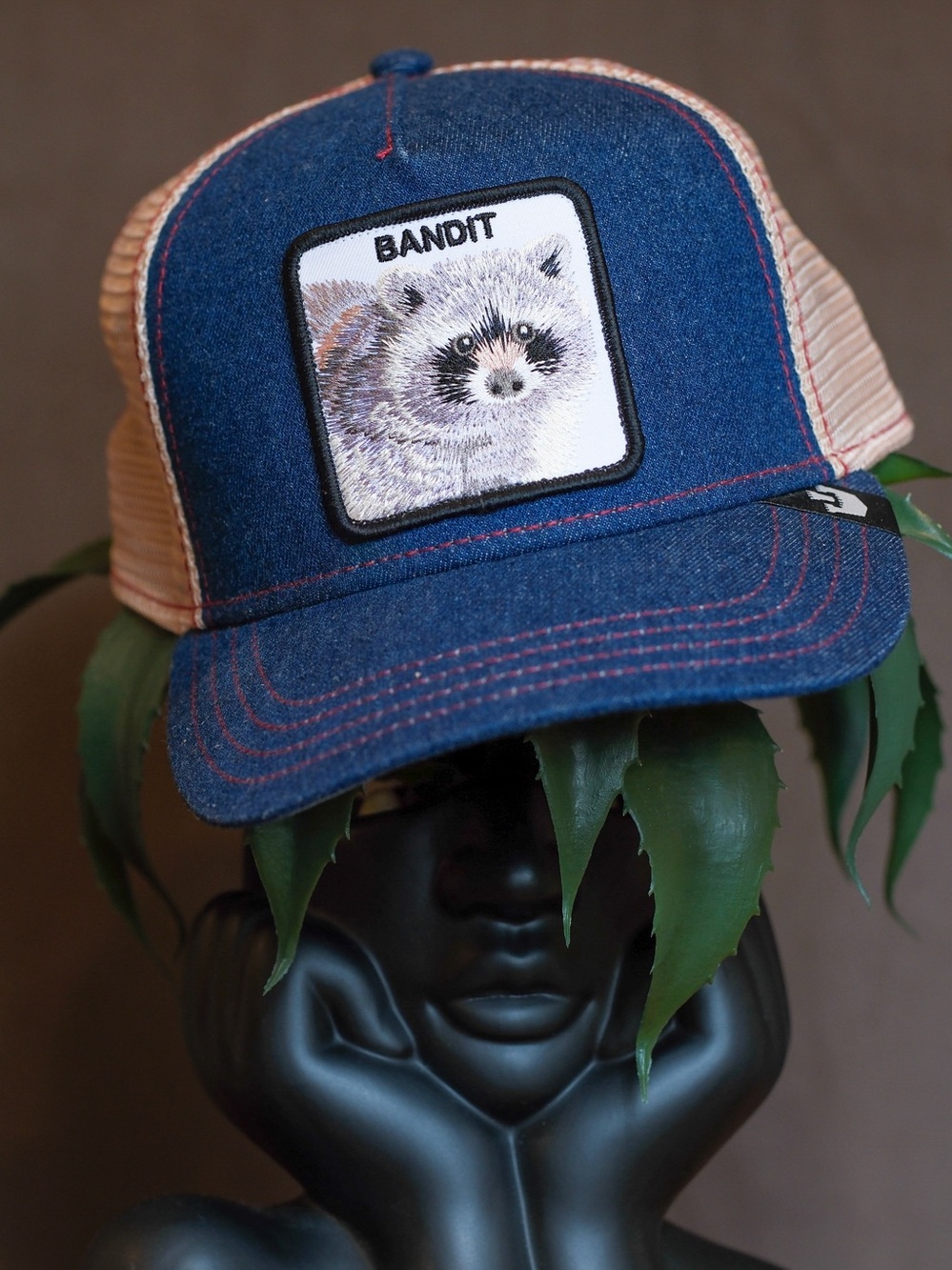 Goorin Bros The Farm Trucker Cap - Denim Blue - Raccoon